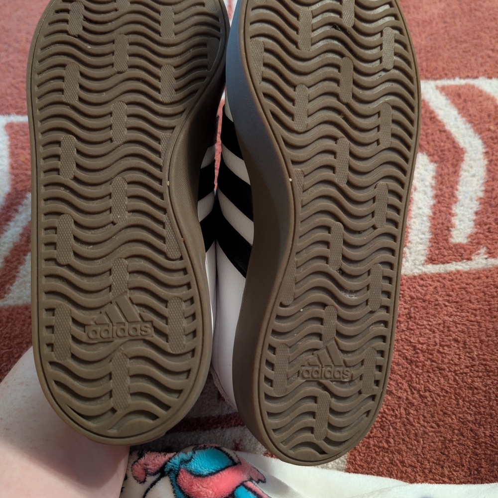 Adidas Women's White and Black Striped Sneakers - Picture 3 of 6